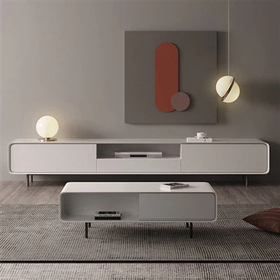 Televizní skříňka z bílé dýhy